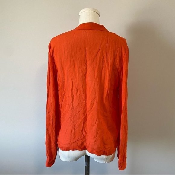 Aritzia Wilfred Silk Button Up Blouse Long Sleeve - Picture 6 of 12